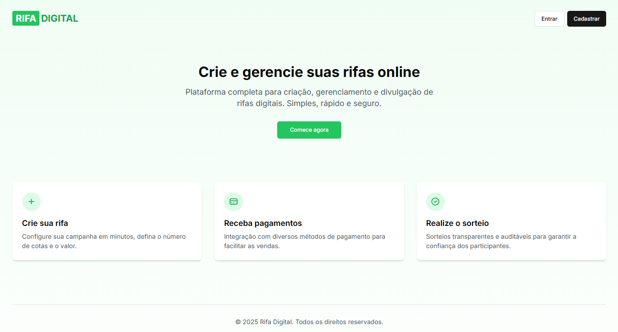 Projeto Rifas Digital